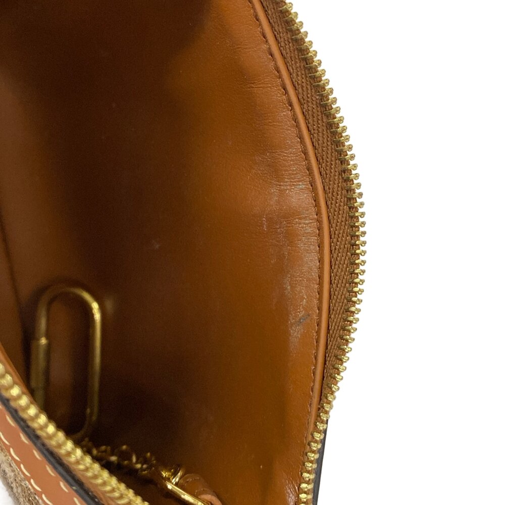 Celine Coin Case Beige Brown Multi Wool Leather - Picture 7 of 8
